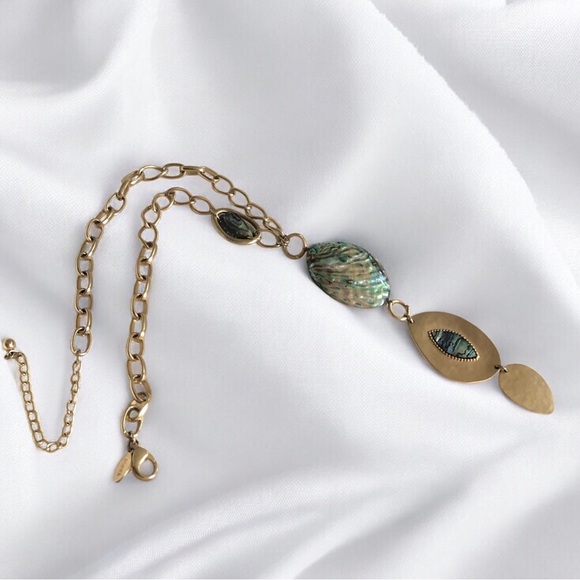 Chico’s Abalone Statement Necklace - Picture 3 of 5